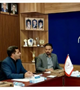 جلسه دکتر رادفر و دکتر خسروی  با رئیس دفتر حقوقی دانشگاه در خصوص مستندسازی اموال منقول