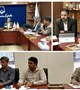 جلسه بررسی پروژه های عمرانی دردفتر ریاست برگزار شد.