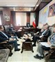 جلسه ی هم اندیشی دکتر رادفر رییس دانشگاه علوم پزشکی بم با مهندس عیدی فرماندار شهرستان در خصوص مسائل بیمارستان پاستور