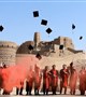 حضور دکتر رادفر رئیس دانشگاه علوم پزشکی بم و محمد غضنفرآبادی معاون فرهنگی و دانشجویی در مراسم جشن فارغ التحصیلی دانشجویان پزشکی دانشگاه